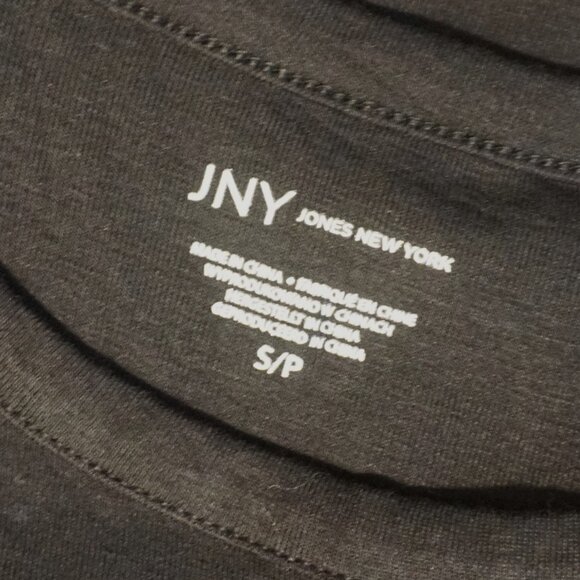 Jones New York Black Basic Round Neck Short Sleeve Tee Women’s Small - Picture 5 of 5